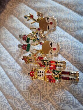 Set of 3 Christmas earrings